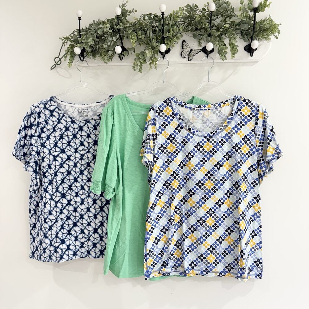 Bundle Of 3 Talbots Plus Size Blouses 1x Patterne… - image 1